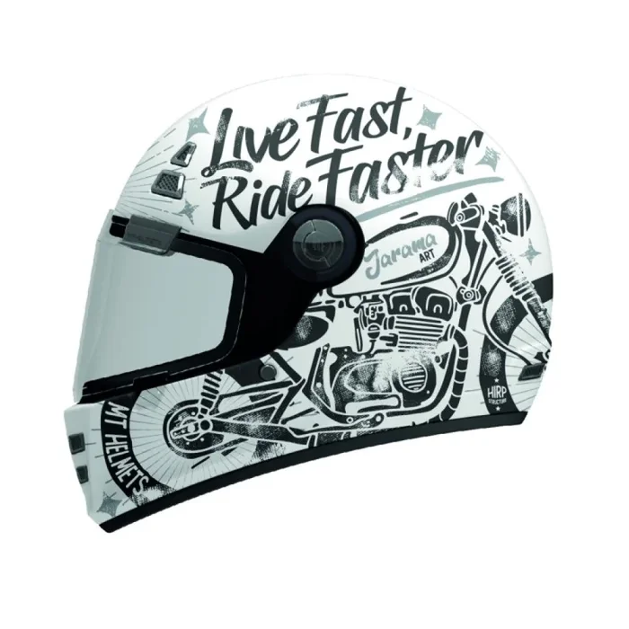MT Jarama SV Helmet A2 Gloss White Black