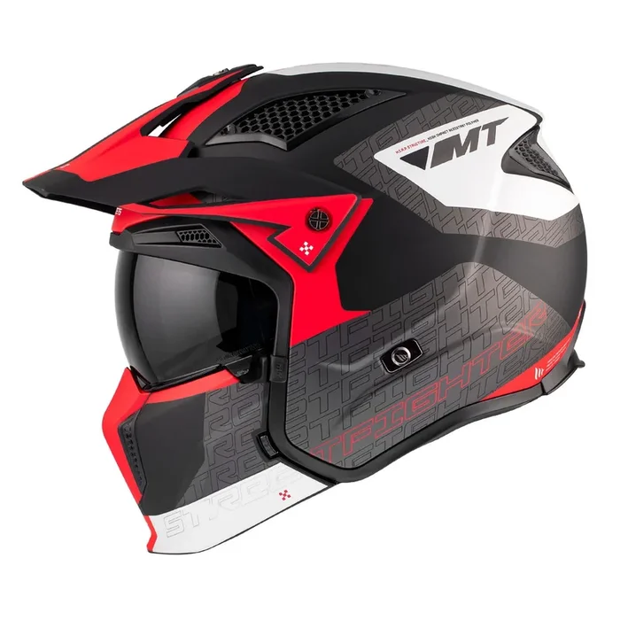 MT Streetfighter SV S Helmet Totem Matt Black Red White
