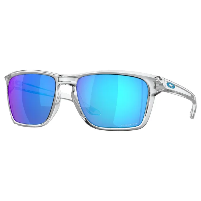 OAKLEY SYLAS SUNGLASSES (POLISHED CLEAR) PRIZM SAPPHIRE LENS