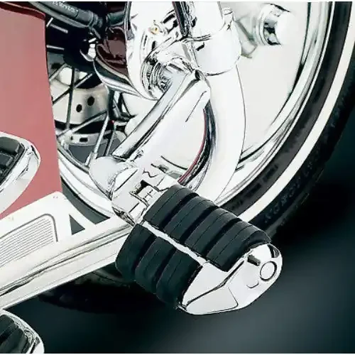 Offset Longhorn Dually Highway Footpegs w/Quick Clamp Front 1.5‘ ChromKuryakyn