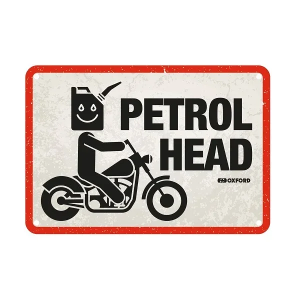 Oxford garage metal sign: petrol head – Miscellaneous Gifts