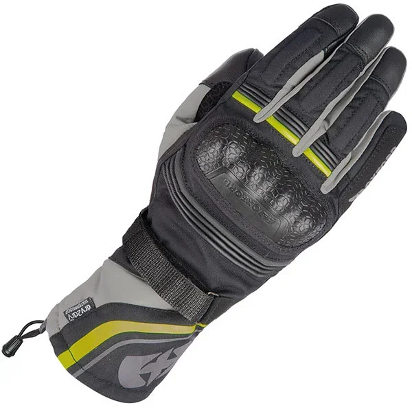 Oxford Montreal 4.0 Textile Gloves – Black / Grey / Fluo