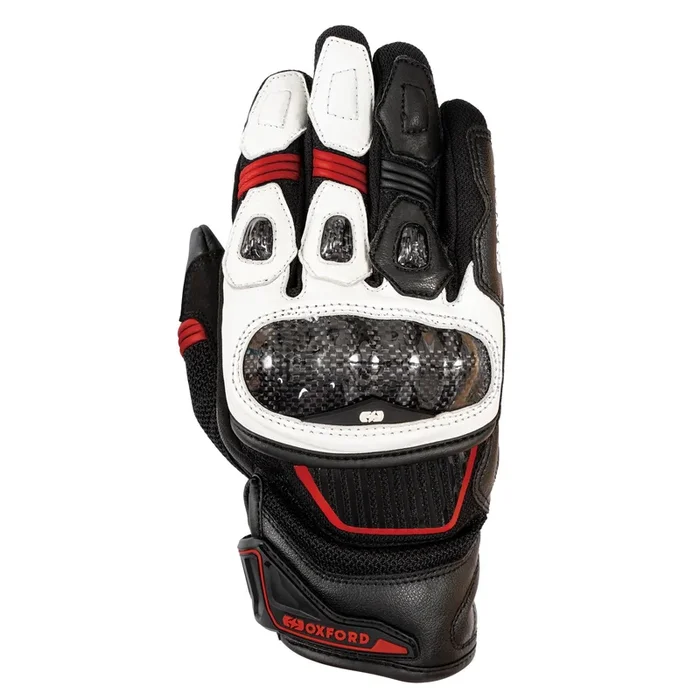 Oxford RP-4S 3.0 Gloves – White/Black/Red