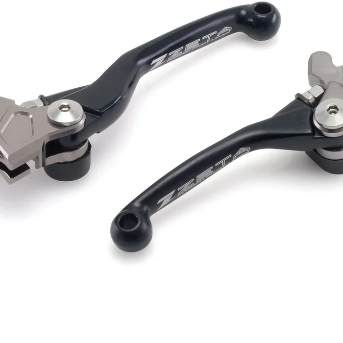 PIVOT BRAKE/CLUTCH LEVER SET RMZ250/450 07-22, KX65/85 01-22 BLACK