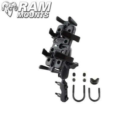 Ram Mounts Combination Brake/Clutch Reservoir Mount with Universal Finger-Grip Holder