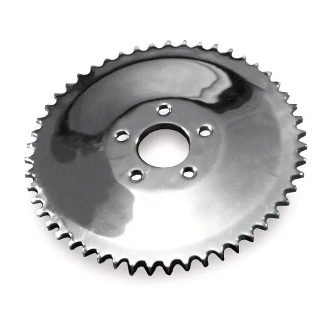 Rear Sprocket Solid, Chrome. 51T
