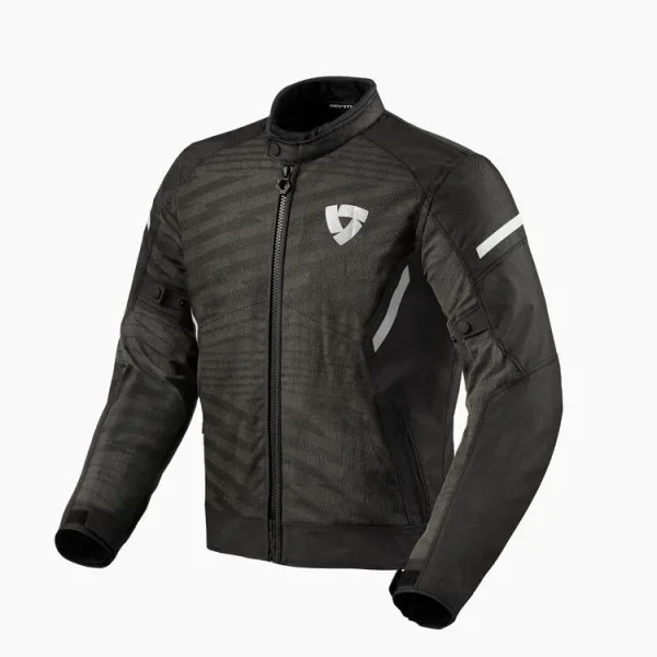 Rev’it! Revit Jacket Torque 2 H2O Black-White – Textile Jackets