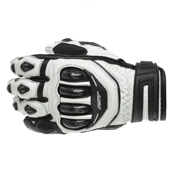 RST Tractech Evo CE Short Gloves Black White