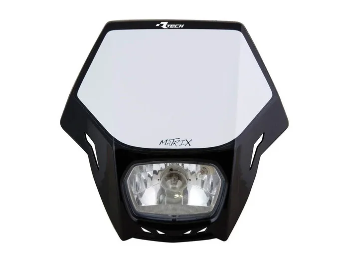RTECH V-FACE FULL LED HEADLIGHT (WHITE-BLACK)