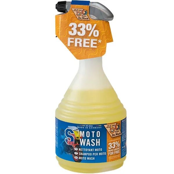 S100 Moto Wash Total Cleaner+ 750ml + 33% Extra Free