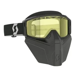 Scott Primal Safari Facemask Goggles – Black / White / Yellow