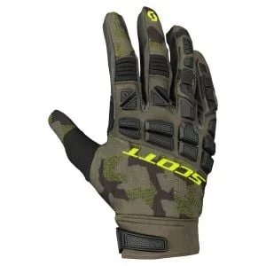 Scott X-Plore Pro Gloves – Green Camo / Yellow
