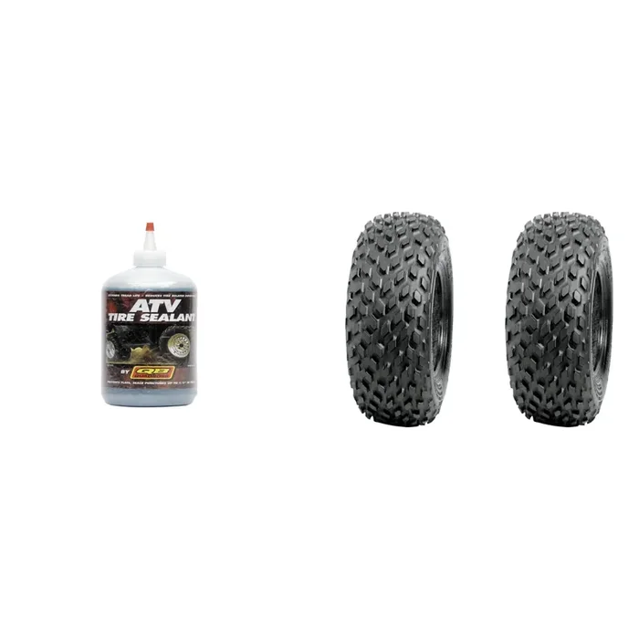 Set of 2 DURO DI-K541 Rear Tires 16×8-7 2-ply with QUADBOSS Sealant