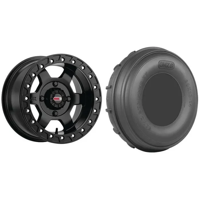Set of 2 Mounted Wheel and Tire Kit Wheel 15×10 5+5 4/136 Tire 32×13-15 4 Ply