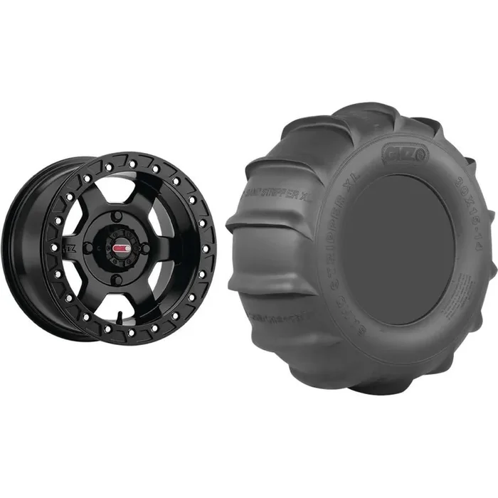Set of 2 Mounted Wheel and Tire Kit Wheel 15×8 4+4 4/156 Tire 32×11-15 4 Ply