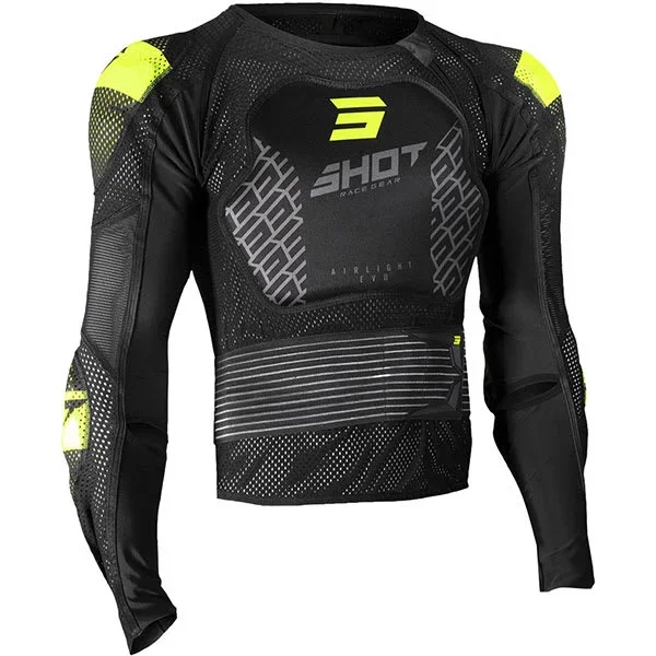Shot Airlight 2.0 Youth Protective Jacket – Black / Neon Yellow
