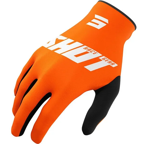 Shot Youth Raw Textile Gloves – Burst Orange
