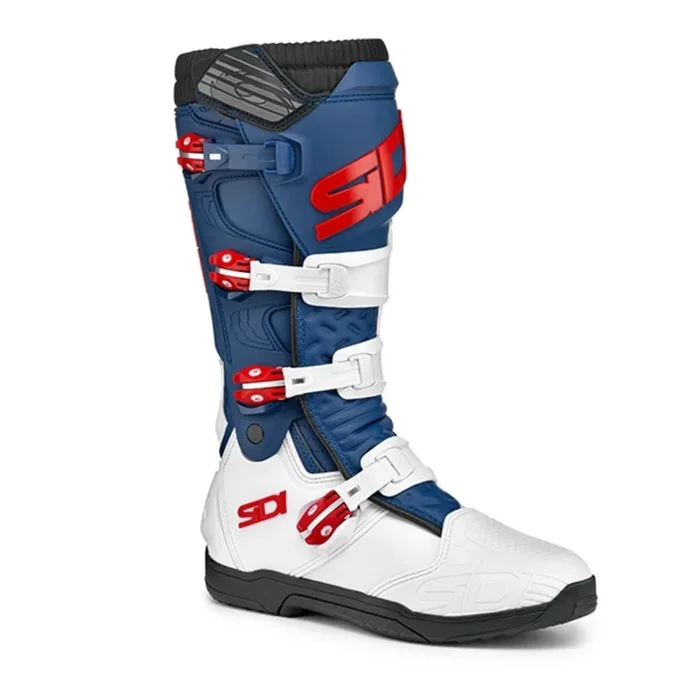 Sidi X-Power SC CE Boots – White/Navy/Red