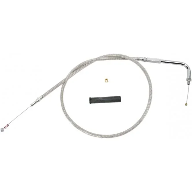 Stainless Braided Idle Cable – Housing Length : 76 cm (30″) Sportster