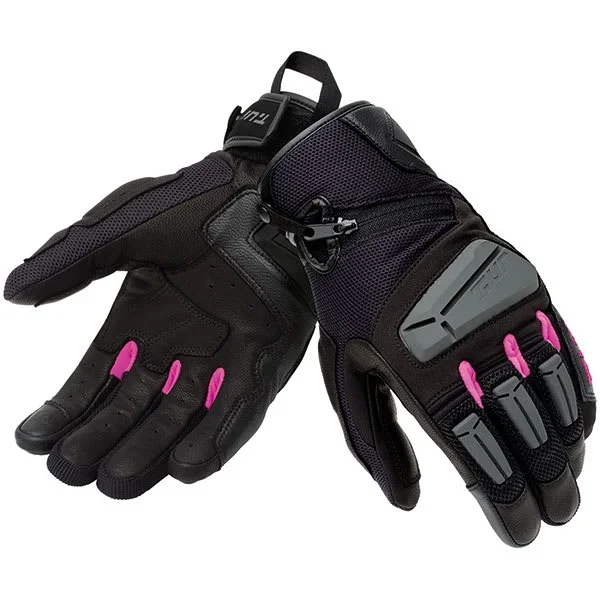 T.ur Ladies G-Four Textile Gloves – Black / Fuchsia