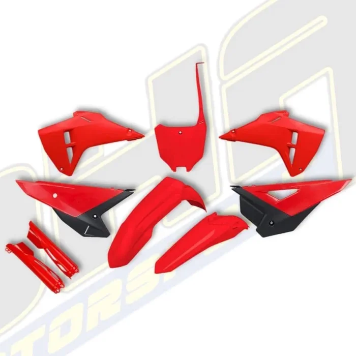 UFO Plastics Kit & Fork Guards for Honda CRF450R CRF450 R 2025 – OEM RED