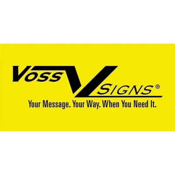 Voss Signs 420 TW YR Yellow Plastic Reflective Sign12″ – Two Way