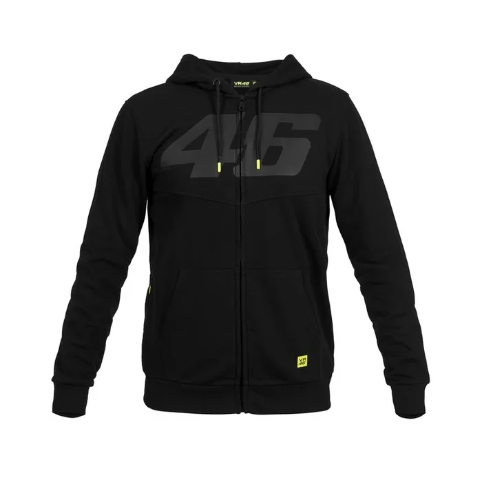 VR46 Binder Full Zip Hoodie – Black
