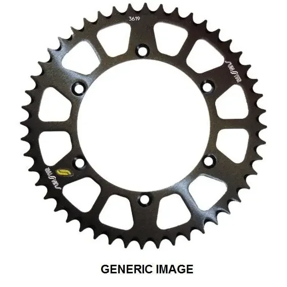 Works Triplestar Rear Alum Sprocket Black 48T OFFROAD KAWASAKI KX250F 06-10