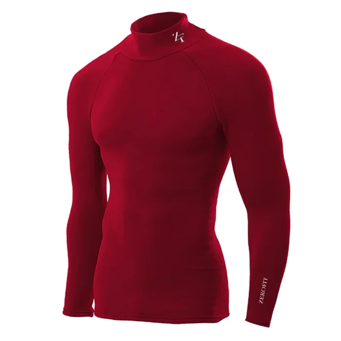 Zerofit Ultimate Heatrub Long Sleeve Baselayer Top – Red